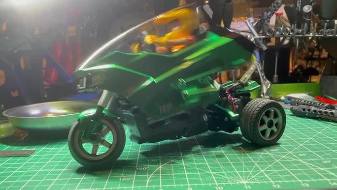 Amazon.com: Tamiya 57407 1/8 RC Dual Rider Trike Kit, T3-01
